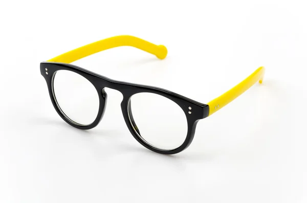 白色衬底上的 eyeglassses — 图库照片