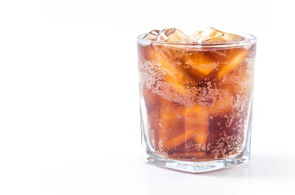 Cola i glaset — Stockfoto