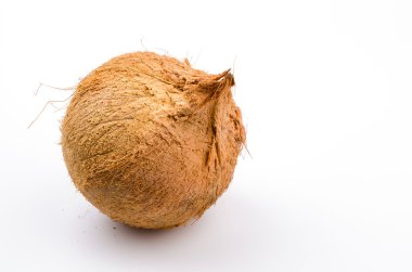 beyaz üzerine Hindistan cevizi