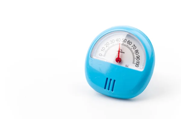 Hygrometer on white — Stock Photo, Image