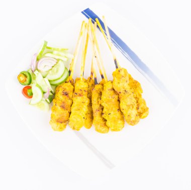 domuz eti satay Tayland mutfağı yemekleri