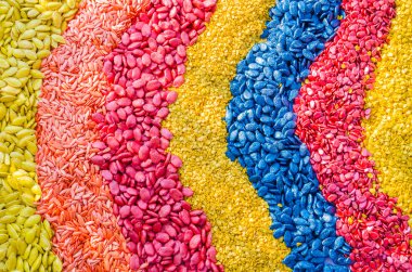 renkli tohumlar doku