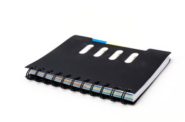 siyah notebook izole
