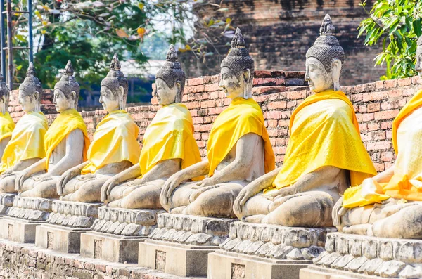 Wat Yai Chaimongkol temple — Stock fotografie