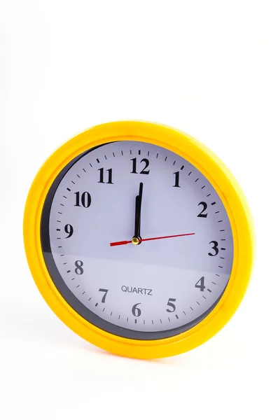 Yellow clock alarm — Stock Photo, Image