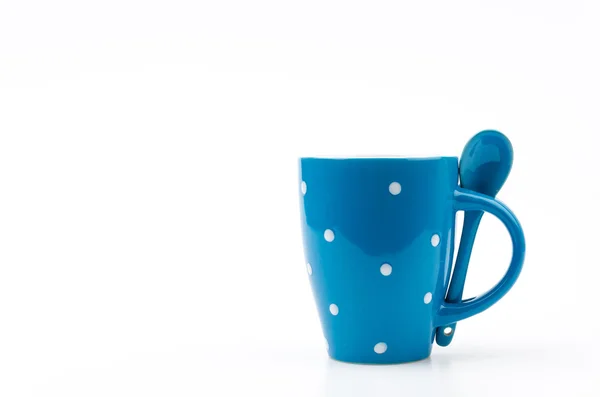 Polka mug cup — Stock Photo, Image