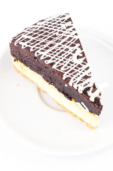 Torta al formaggio Brownie — Foto Stock