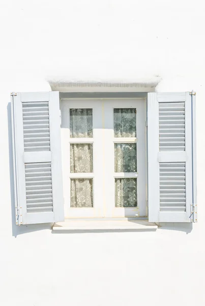 Grecja santorini stylu okna — Zdjęcie stockowe