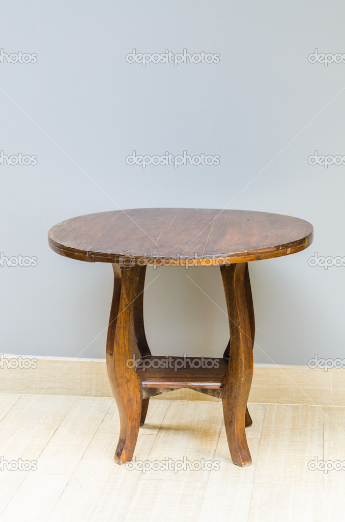 Wood chair table