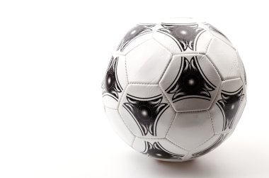 Futbol topu izole beyaz arka plan