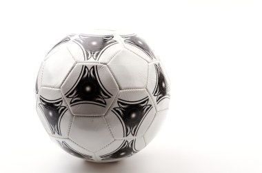 Futbol topu izole beyaz arka plan