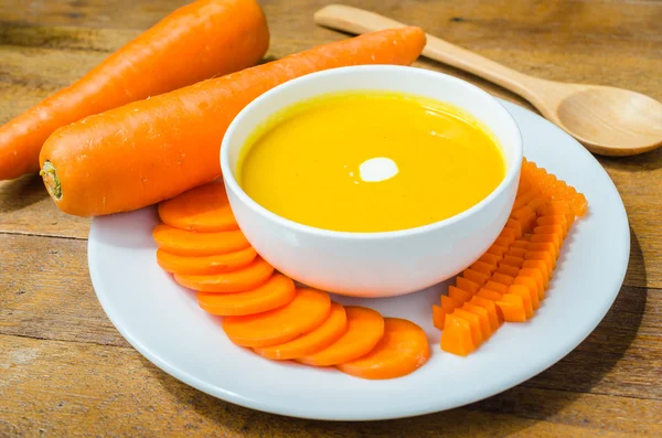 Carrot soup — Stock Photo, Image