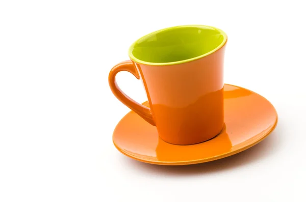 Taza naranja aislada —  Fotos de Stock