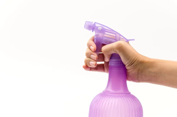 Изолированная аэрозольная бутылка — стоковое фото