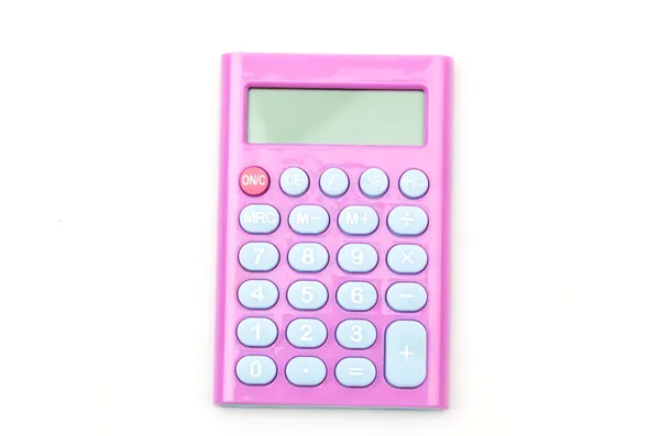 Calculator isolated white background — Stock Photo, Image