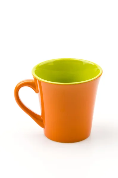 Yalıtılmış turuncu kupa — Stok fotoğraf
