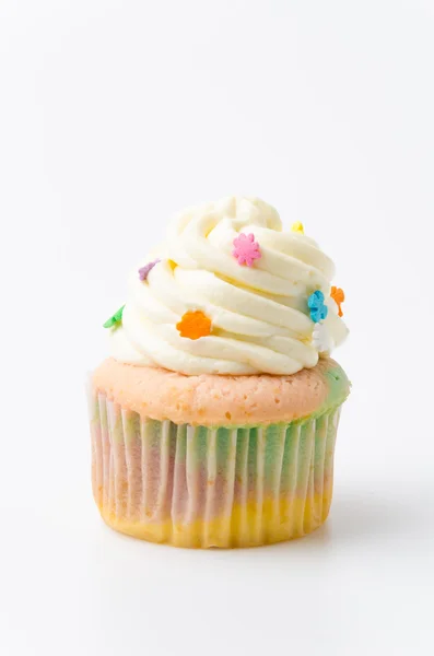 Cupcake arco iris — Foto de Stock