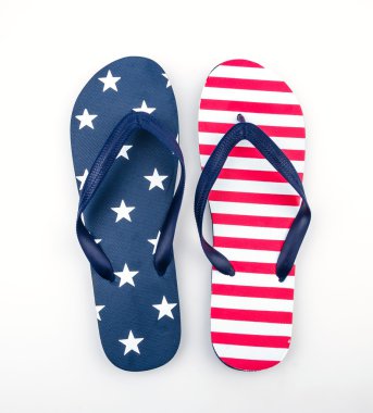 flip flop'lar izole beyaz arka plan