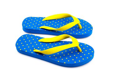 flip flop'lar izole beyaz arka plan