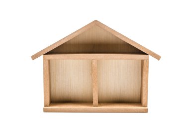 ev modeli izole beyaz arka plan