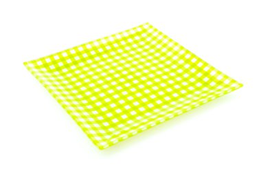 Yeşil plaka izole beyaz arka plan