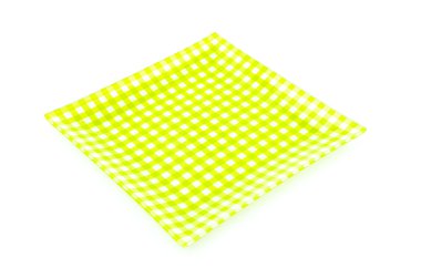 Yeşil plaka izole beyaz arka plan