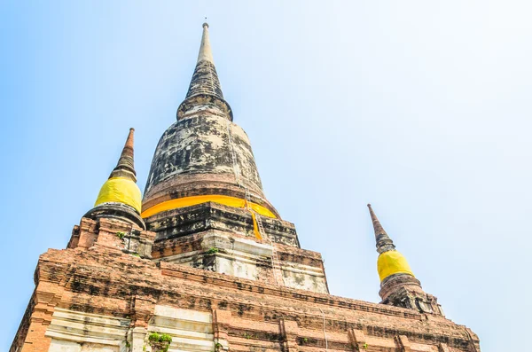 Wat Yai Chaimongkol templo em Ayutthaya Tailândia — Fotografia de Stock