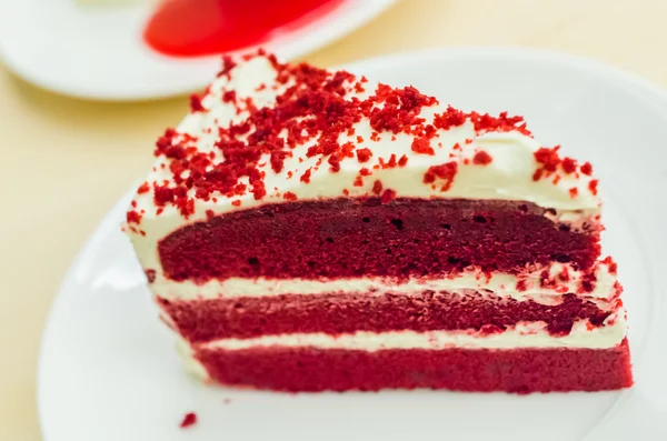 Velvet red cake — Stock Photo, Image