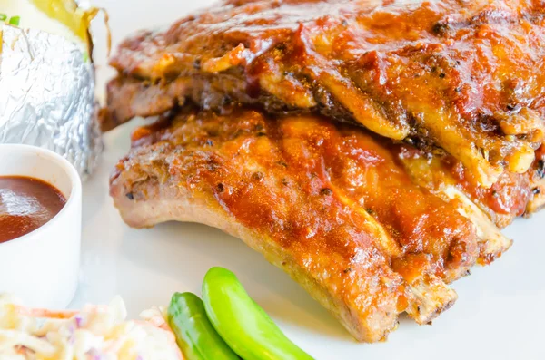 Bbq ribs steak — Stock Photo, Image