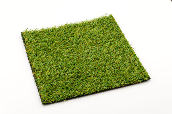 Grass mat isolated white background