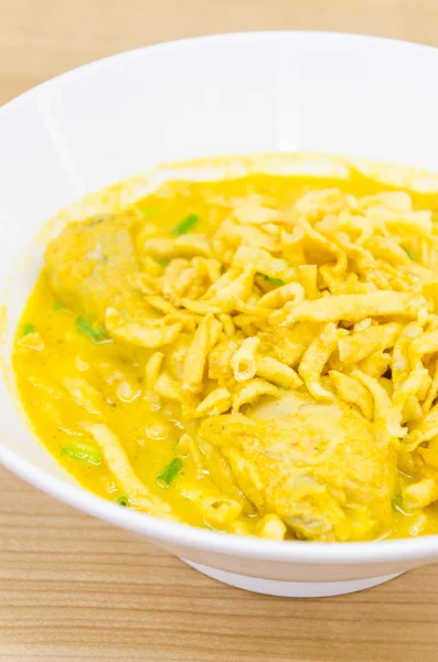Thaise noedels curry soep — Stockfoto