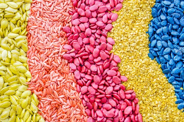 Colorful seeds texture using as background — Stock Photo, Image