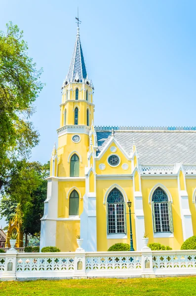 Wat niwet thammaprawat Tempelplatsens kyrka i ayutthaya thailand — Stockfoto