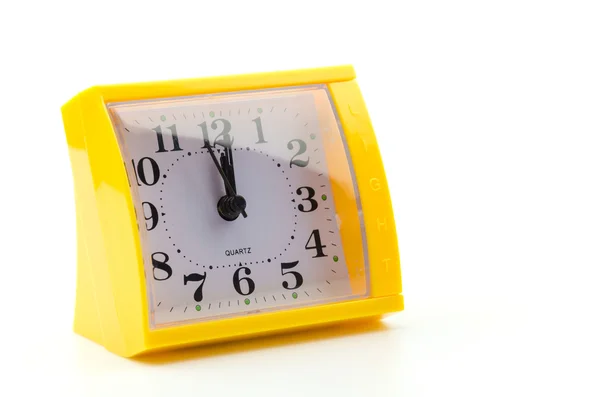 Clock on white — Stock Photo, Image