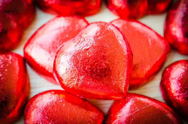 Corazones de chocolate — Foto de Stock