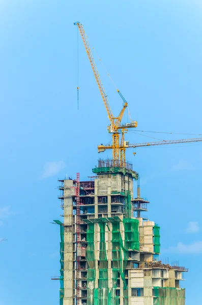 Bouw kraan gebouw — Stockfoto