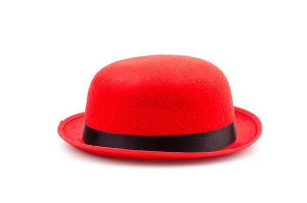 Czerwony kapelusz na białym tle — Zdjęcie stockowe