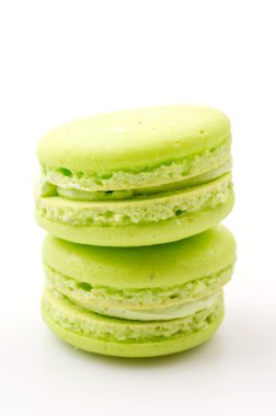 macaron izole beyaz arka plan