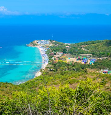 pattaya şehir Tayland Koh Larne Adası tropik beach