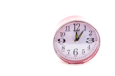 izole clock beyaz arka plan