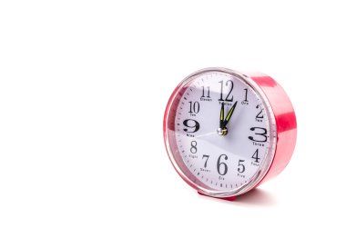 izole clock beyaz arka plan