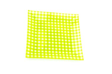 Yeşil plaka izole beyaz arka plan