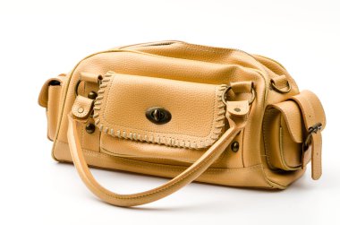 Kadınlar izole çanta beyaz arka plan