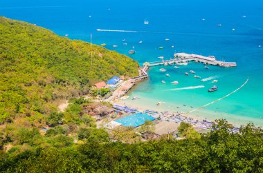pattaya şehir Tayland Koh Larne Adası tropik beach
