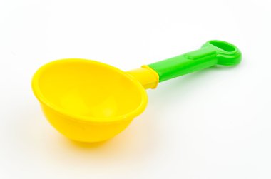 kum plaj oyuncakları izole beyaz arka plan