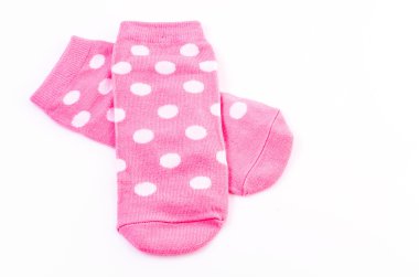 pembe polka çorap