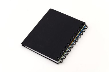 siyah notebook izole