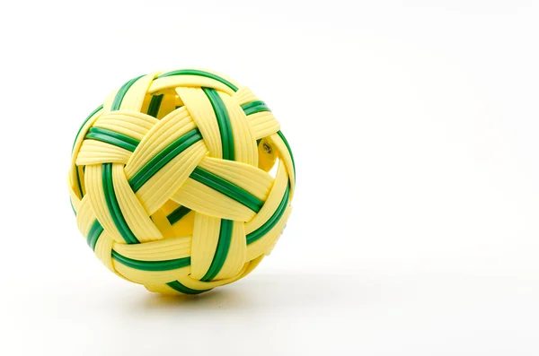 Rattan palla isolato sfondo bianco — Foto Stock