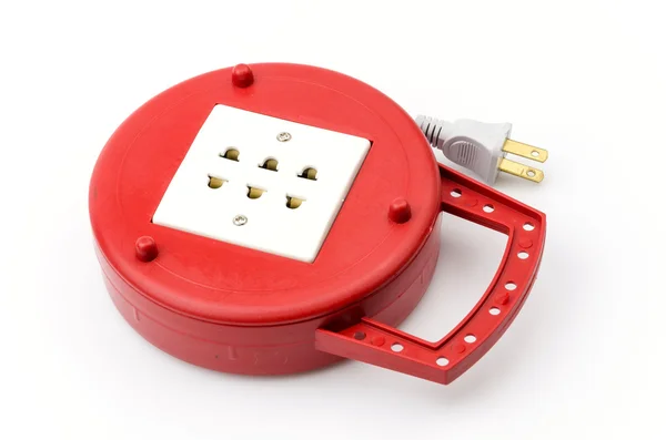 Power plug isolerade vit bakgrund — Stockfoto