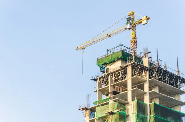 Crane building construction site — Stock Photo, Image